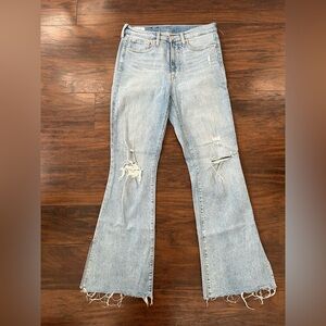 GAP High waisted flare jeans